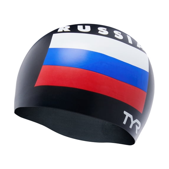 Tyr Swim Cap RUSSIA Black