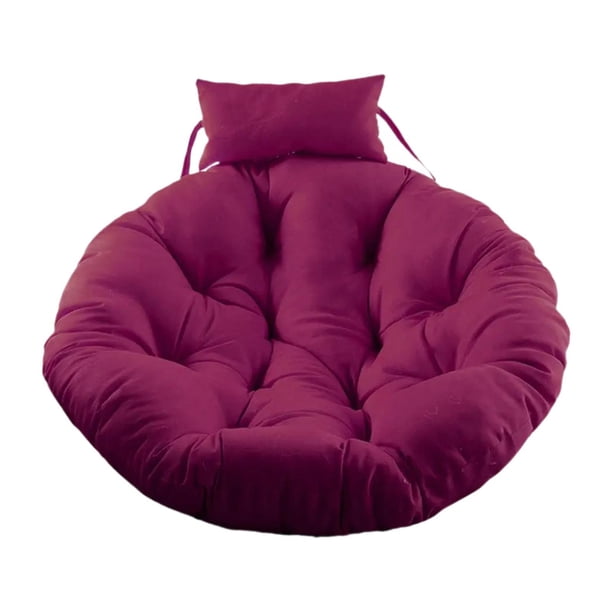 Cojín colgante para silla de cesta de 90 cm, cojín para silla de huevo para jardín, hogar y cocina. Violeta