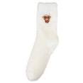 thumbnail image 5 of Calcetines gruesos y cálidos de invierno para mujer, con forro polar, hasta la pantorrilla, bonitos y gruesos, para dormir., 5 of 5