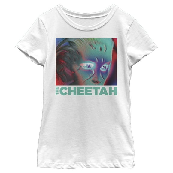 Girl's Wonder Woman 1984 Cheetah Infrared Graphic Tee White Small