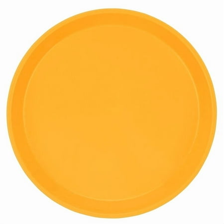 Cambro 1300171 13" Round Tuscan Gold Customizable Fiberglass Camtray - 12/Case