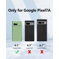 thumbnail image 6 of 3 in 1 for Google Pixel 7A Case, with 2 Pack Screen Protector, with Full Camera Cover Protection，Liquid Silicone Slim Shockproof Protective Phone Case [Microfiber Lining] (Matcha Green), 6 of 12