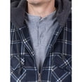 thumbnail image 5 of Visive Flannel Jackets For Men Big And Tall Zip Up Hoodie upto size 5XL, 5 of 7