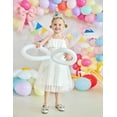 thumbnail image 6 of Oudiya Toddler Girl Tulle Dress Off Shoulder Sequin Summer Dresses Flutter Formal Birthday Party Princess Dress for Kids 1-6Y, 6 of 8
