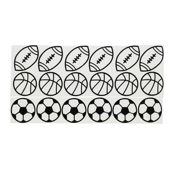 Vinilo Decorativo Pared Lumik Deportes Negro 9.5X9.5 Cm