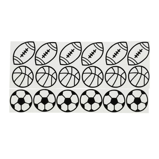 Vinilo Decorativo Pared Lumik Deportes Negro 9.5X9.5 Cm