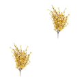 thumbnail image 1 of Adorno floral artificial Ounissouiy para decoración de Oficina en casa y fiestas de bodas 2Conjunto Púrpura amarillo, 1 of 6