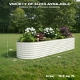thumbnail image 2 of 2-Pack Galvanized Steel Raised Garden Beds Kit -Outdoor Metal Planter Boxes for Vegetables, Flowers & Herbs.Tool-Free Assembly, Rust-Resistant Green Coated Design, 2 of 7