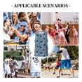 thumbnail image 6 of Honeii Cute Cartoon Astronaut print basktball shirt for men and women, Unisex basketball jersey for Theme party-4X-Large, 6 of 6