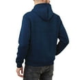 thumbnail image 3 of Men’s Hoodie Sweatshirt Warm Fleece Lined Hooded Jacket With Adjustable Drawstring and Kangaroo Pocket Green,Size M-3XL, 3 of 4