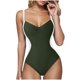 thumbnail image 1 of Traje de Baño de Suspensión de las Mujeres, Cuello en V Correa Atrás una Pieza con Control Abdominal para la Playa Y la Piscina, Sexy Conjunto de Trajes de Baño de Verano, 1 of 9