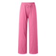 thumbnail image 5 of NOLDARES Womens High Waist Yoga Pants with Pockets Stretch Work Pants for Women Leg Slacks for Office Casual(Pink,XL), 5 of 6