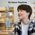 thumbnail image 4 of Edifier X1 Lite True Wireless Earbuds, Bluetooth 5.4 Earphones with 26 Hours Playtime - Pink, 4 of 7