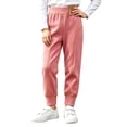 thumbnail image 5 of Antinious Boys Girls Solid Fleece Lined Elastic Waist Full Length Pants Leggings, 5 of 5