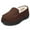 Brown, variant on ​Boys Girls Moccasin Slippers Memory Foam Kids House Slippers Indoor Outdoor Rubber Outsole Black 10 Toddler