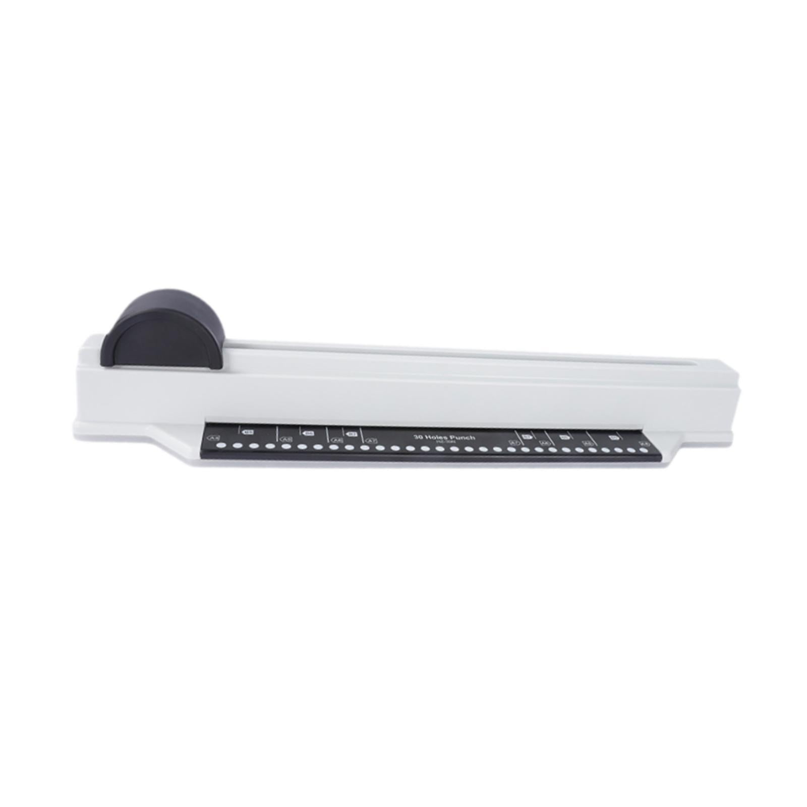 Tachiuwa 30 Hole Puncher Hole Punch Tool 5 Sheet A4/30 Holes Manual Desktop Hole Pouch Binding Machine Paper Punches for Black
