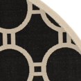 thumbnail image 2 of Safavieh Courtyard Black Indoor Outdoor Rug - Round 7'10", 2 of 4