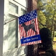 thumbnail image 2 of Carolines Treasures BB8418CHF Labradoodle American Canvas House Flag, 2 of 4