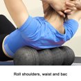 thumbnail image 3 of Black High Hardness EPP Exercise Foam Roller with Unique Groove Design for Back Waist Hip, Rounded Ends for Comfortable Grip, Convenient Size for Home Workouts, Ideal for Men and, 3 of 7