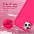 thumbnail image 4 of Entronix Silicone Soft Case for iPhone 11 Pro Shockproof Durable Slim Fit, Hot Pink, 4 of 6