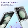thumbnail image 4 of JETech Case for Samsung Galaxy Z Flip 5 2023, Transparent Protective Phone Cover with Shockproof Bumper and Anti-Scratch Back (Clear), 4 of 6