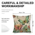 thumbnail image 2 of butterflies flowery field Linen toss pillowcase decoration pillowcase gifting preferred 18x18 inch cushion cover sofa pillowcase sofa bedroom living room car, 2 of 8