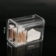 thumbnail image 2 of Almacenamiento para el baño - Tocador de 3 compartimentos con tapa de plástico acrílico transparente - Caja para hisopos de algodón, cosméticos, maquillaje, hisopos y bolas Sailing Electrónica, 2 of 5
