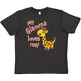 thumbnail image 3 of Inktastic My Glamma Loves Me- Cute Giraffe Youth T-Shirt, 3 of 5