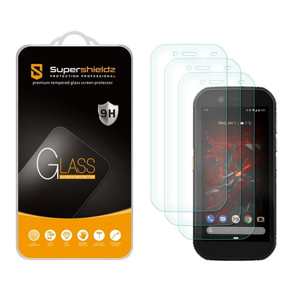 (3 Pack) Supershieldz Designed for Cat S42 / S42H  Tempered Glass Screen Protector, Anti Scratch, Bubble Free