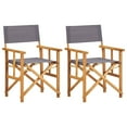 thumbnail image 2 of vidaXL 1/2x Solid Acacia Wood Director's Chairs Folding Outdoor Multi Colors, 2 of 16