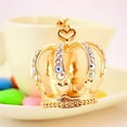 thumbnail image 4 of Fashionable Accessory Key Ring Shiny Rhinestone Decoration Crown Shape Pendant Keychain, 4 of 4