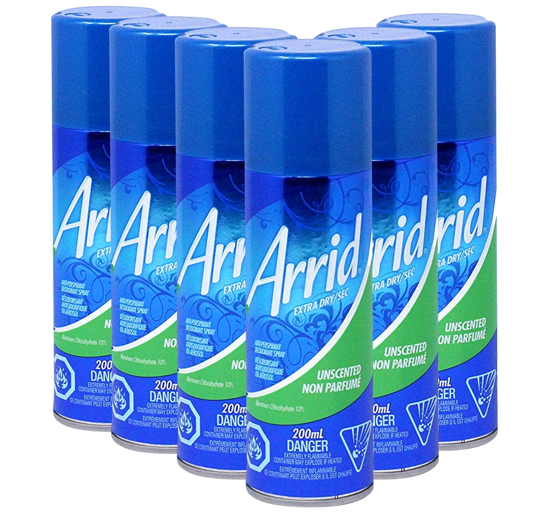 Arrid Antiperspirant Deodorant Extra Dry Spray, Unscented, 6.76 Ounce