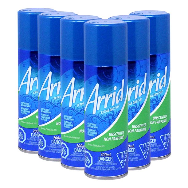 Arrid Antiperspirant Deodorant Extra Dry Spray, Unscented, 6.76 Ounce