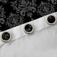 thumbnail image 4 of Feelyou Black Boho Damask Blackout Curtains Set of 2 (52x84 Each) for Adult, Vintage Western Flower Window Curtains, Hippie Mandala Style Curtains and Drapes, Blackout Curtains Bedroom Decor, 4 of 6