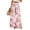 Pink, variant on Mlqidk Womens Capris Pants Dressy Plus Size High Waist Pant Elastic Drawstring Wide-Leg Capri Pants Summer Boho Floral Print Trouser with Pockets Pink M