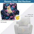 thumbnail image 4 of Kuiaobaty Hibiscus Turtle Print Reclining Slipcover with Pocket Nonslip Recliner Chair Cover Breathable Reclining Sofa Slipcover Washable Recliner Couch Cover for Pets Kids, 4 of 8