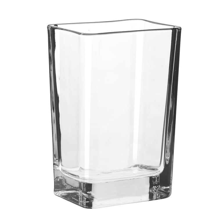 Libbey Clear Glass Rectangular Floral Vase, 6" (2-Pack) photo 2