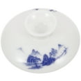 thumbnail image 6 of GOOHOCHY Vintage Style Ceramic Teacup Lid Replacement Kung Fu Teacup Lid Porcelain Chinese Teacup Lid Tea Bowl Lid Reusable Cup Lid, 6 of 8