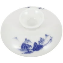 COSMOBETTY Tea Cup Cover Ceramic 1Pcs Round Shape For Teaware Accessory