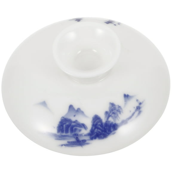 COSMOBETTY Tea Cup Cover Ceramic 1Pcs Round Shape For Teaware Accessory