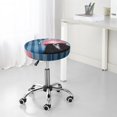 thumbnail image 7 of Pofeuu Dog in Hairdresser Print Round Bar Stool Covers - Super Soft and Washable Elastic Stool Cushion Slipcover Easy Clean Velvet-14 inch, 7 of 7