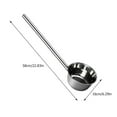 thumbnail image 2 of STOBOK 1Pc Stainless Steel Water Ladle with Long Handle for Household Use Silver Kitchen Scoop, 2 of 8