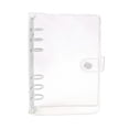 thumbnail image 2 of A6 Plastic PVC Notebook, Silver Round Ring Binder With Inner Pockets, Budget Journal Folder Organizer For Inserts Paper And Stickers (K), 2 of 9