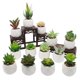 thumbnail image 4 of Plantas de peluche simuladas Plantas en macetas de cerámica Bonsái de peluche simulado Flores simuladas Decoración de interiores Plantas verdes, 4 of 5