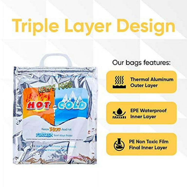 Superio Reusable Grocery Bags Insulated Cooler Bag Thermal Grocery Shopping Bag for Hot Cold Food Delivery Bags 3 12