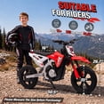 thumbnail image 4 of Joyracer 24V Electric Dirt Bike for Kids, 250W Powered Motorcycle,Ride on Toys with 3 Speed Modes, Twist Grip Throttle, Rear Disc Brakes, 15" Pneumatic Tire, Red, 4 of 6