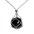 thumbnail image 1 of relayinert Collier en Pierre Naturelle Style pour Femmes Polyvalent et Chic Style Polyvalent Femmes Collier Matériaux Noir, 1 of 6