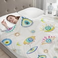 thumbnail image 4 of Yibo Cute Frog Birthday Blanket Flannel Soft and Comfortable Anti-static Bed Sofa Blanket, 4 of 7