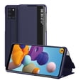 thumbnail image 1 of Funda de teléfono con Vista de ventana lateral para Samsung Galaxy S22 Ultra S21 S20 FE S8 S9 S10 Note 20 10 Plus, tapa inteligente de cuero PU, cubierta Simple xuanjing  unisex, 1 of 2