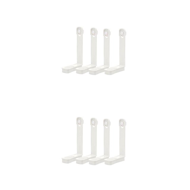 Kearding 4 Uds. De pinzas para sábanas, pinzas para edredón de ABS fijo Invisible para el hogar, abrazaderas antideslizantes para hebillas Blanco 2piezas